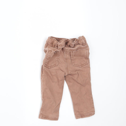 NEXT Boys Beige Denim Jogger Jeans Size 6-9 Months