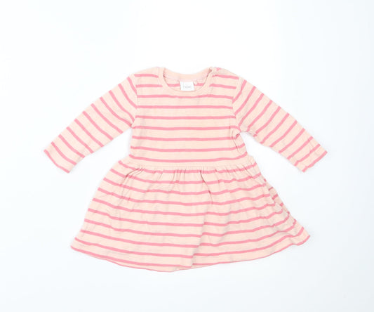 NEXT Girls Pink Striped A-Line Size 3-6 Months