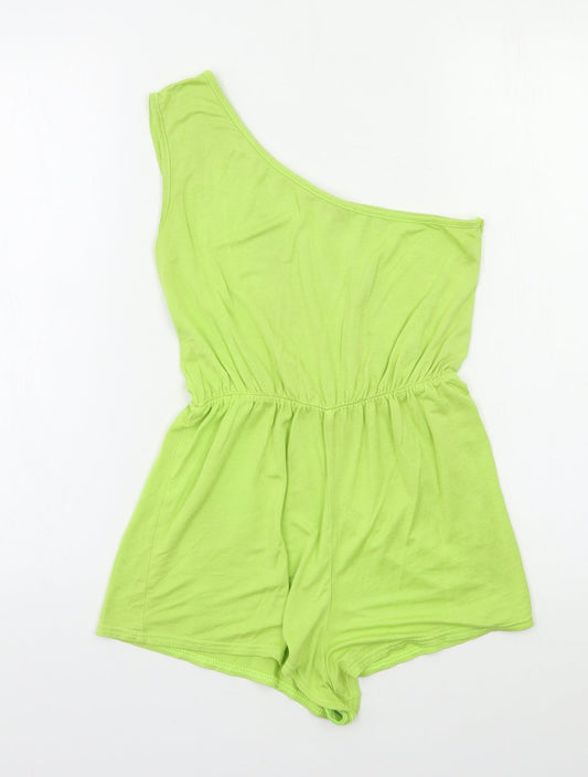 Womens UK Size S Missguided One-Piece Green Romper