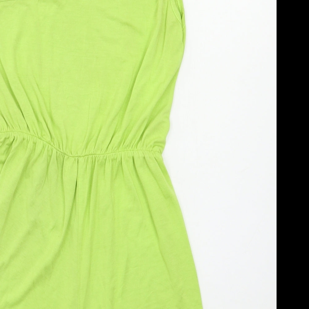 Missguided Womens Green Romper One-Piece Size S