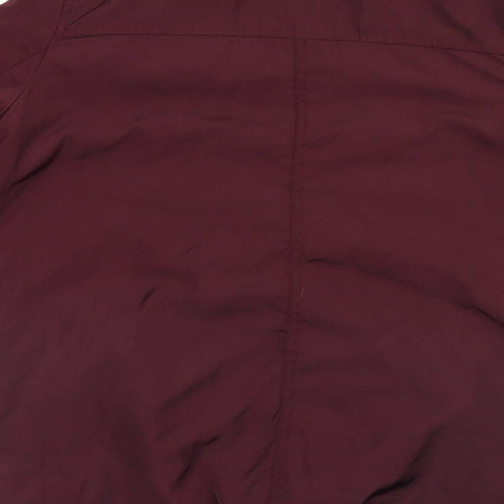 Brand and care label for Atmosphere women’s purple jacket, size UK 10
