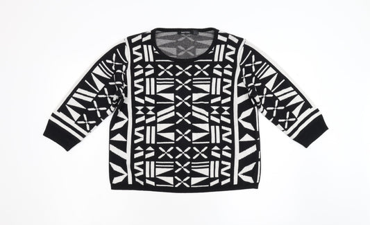 Womens UK Size 14 ESMARA Black Pullover Jumper
