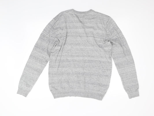 Matalan Mens Grey Knit Pullover Jumper Size M