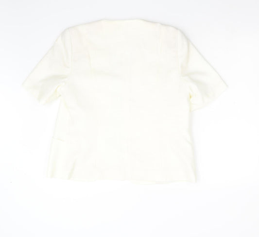 Selfridges Womens Ivory Jacket Suit Jacket Size 14