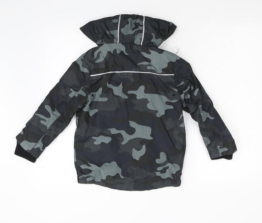 Urban Girls Multicoloured Camouflage Anorak Jacket Size 6-7 Years