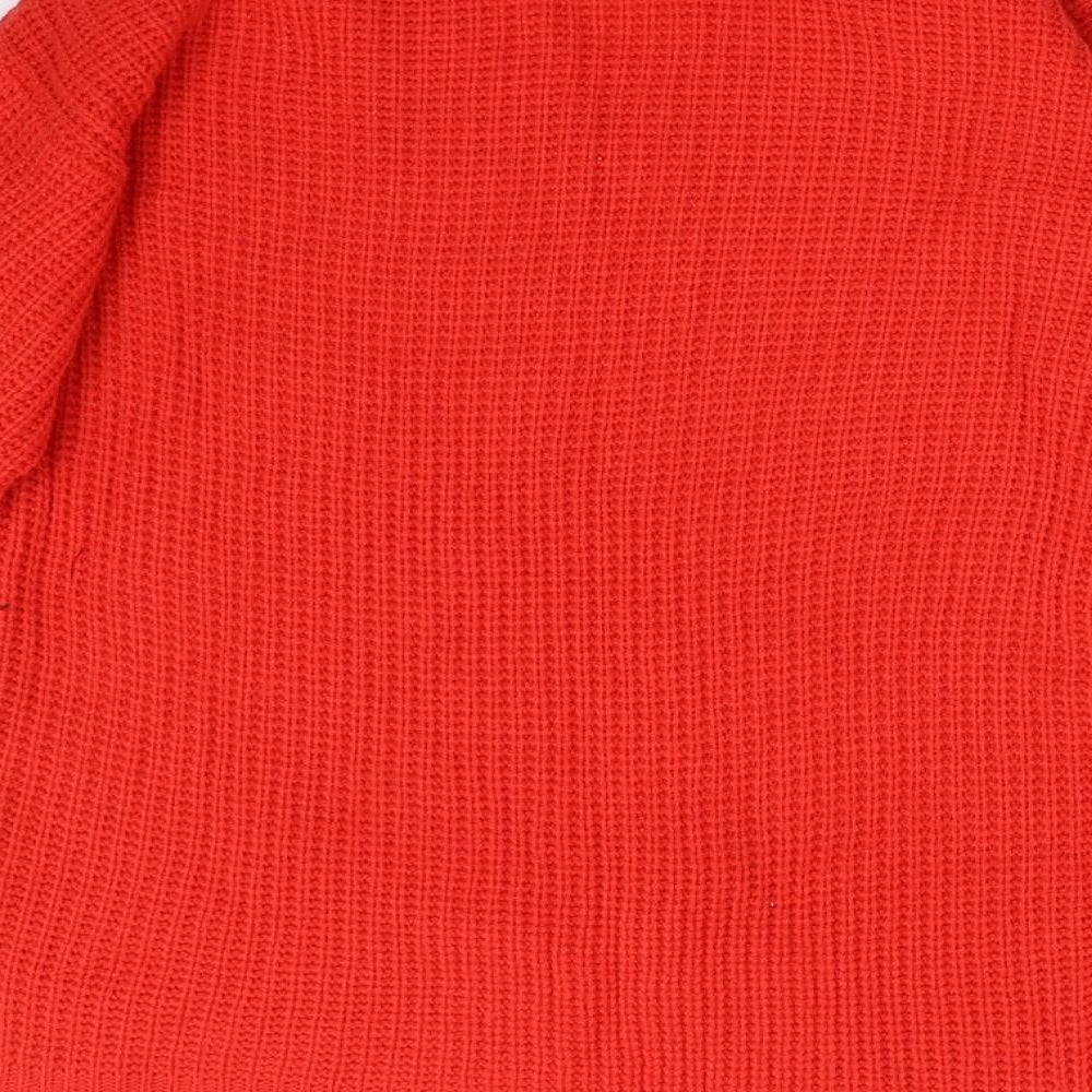 Primark Womens Orange Knit Pullover Jumper Size XS