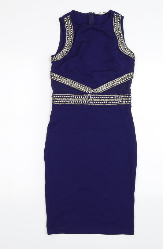 TFNC Womens Blue Bodycon Size S