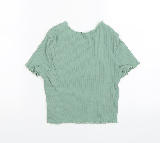 SheIn Womens Green Basic Blouse Size S