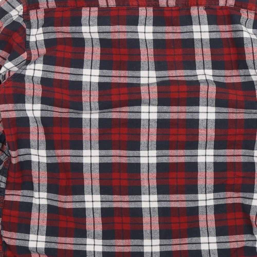 UrbanSpirit Mens Red Plaid Button-Up Size S