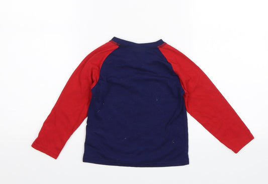 Hullabaloo Boys Black Basic T-Shirt Size 3-4 Years - Santa jaws