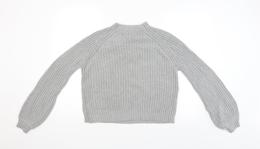 SheIn Womens Grey Pullover Jumper Size S