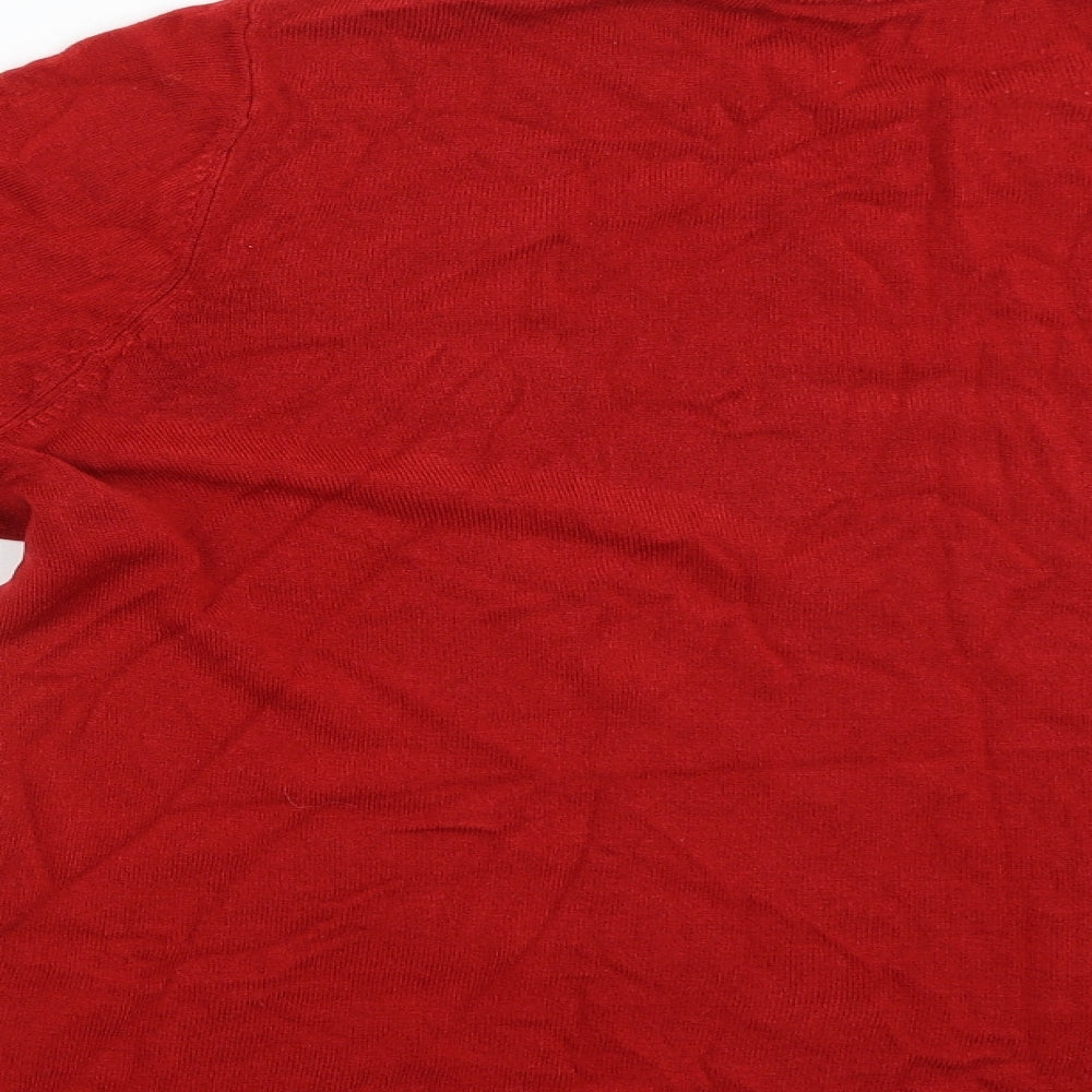 Womens UK Size 20 love knitwear Red Pullover Jumper