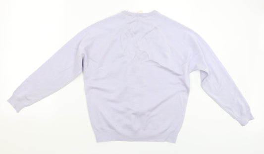 Womens UK Size 16 Cooperative Purple Pullover Jumper