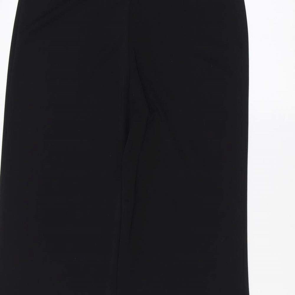Womens UK Size 10 ISLE Regular Fit Black Trousers