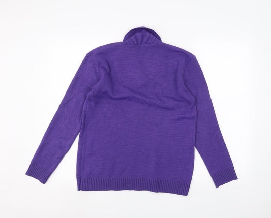 Preworn Womens Purple Pullover Jumper Size S