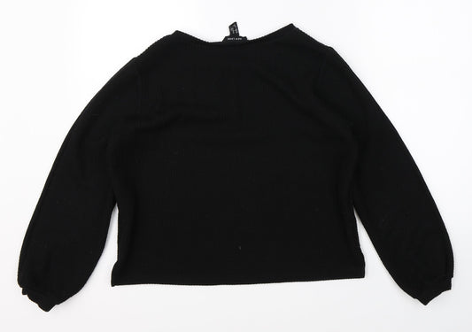 Womens UK Size M New Look Black Pullover Jumper