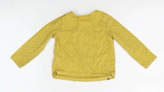 F&F Baby Yellow Polka Dot Babydoll Pyjama Top Size 12-18 Months