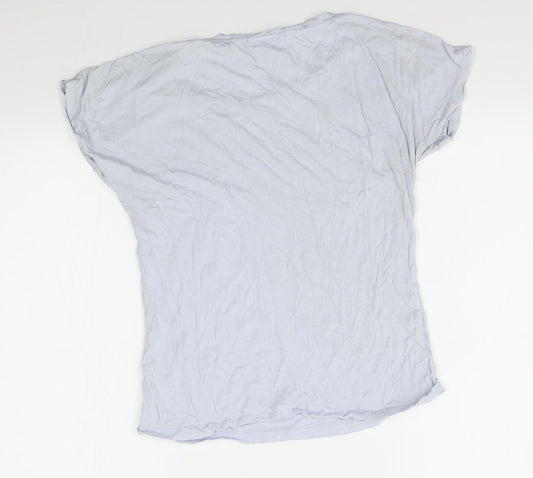 Womens UK Size 16 Lee Cooper Blue Basic T-Shirt