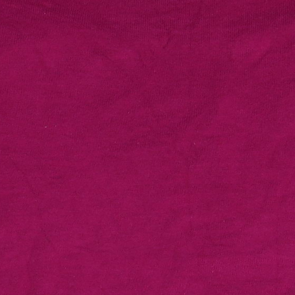 Womens UK Size 12 Bellino Purple Basic T-Shirt