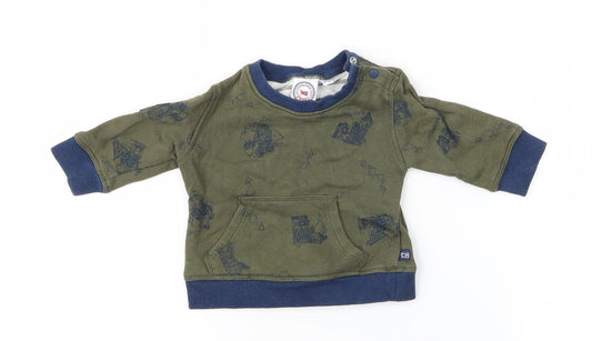 La Compagnie des Petits Baby Green Pullover Jumper Size 6-9 Months
