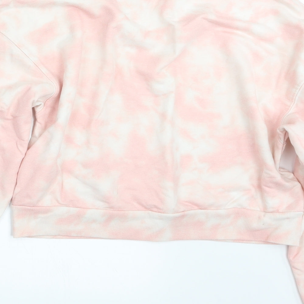 Primark Womens Pink Geometric Pullover Jumper Size 4