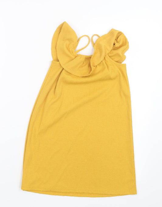 Matalan Girls Yellow A-Line Size 7 Years