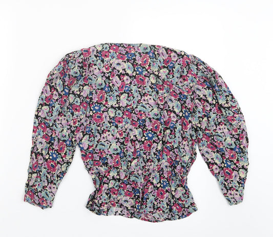 Womens UK Size S Pull&Bear Pink Cropped T-Shirt