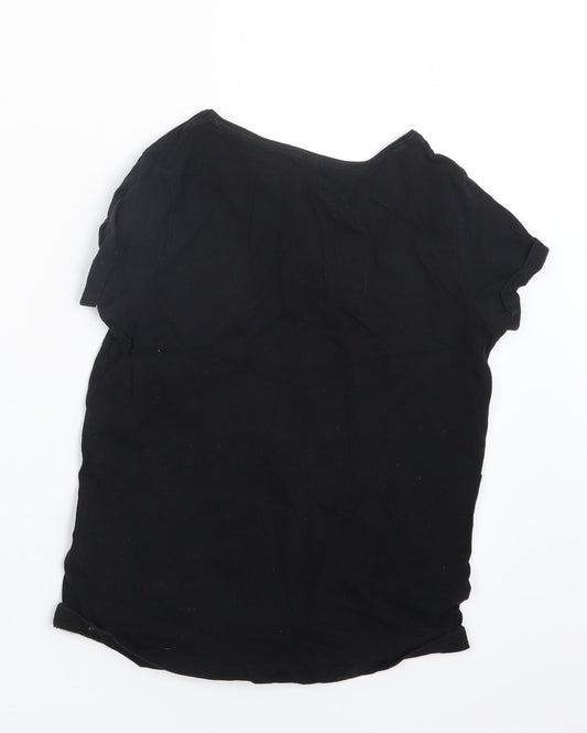 Primark Girls Black Basic T-Shirt Size 10-11 Years