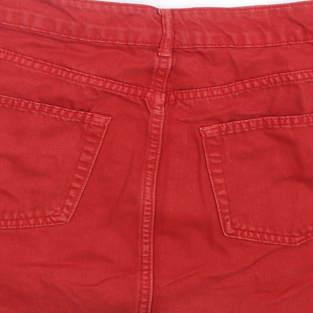 Womens UK Size 10 Topshop Straight & Pencil Denim Skirt