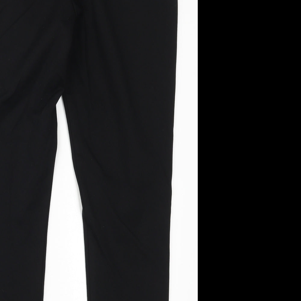 George Mens Black Trousers Size 16 L27 in