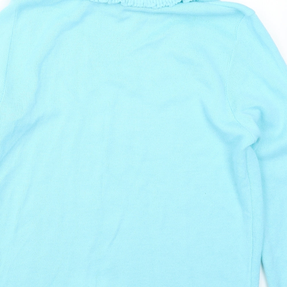 Womens UK Size L Pure & Natural Blue Pullover Jumper