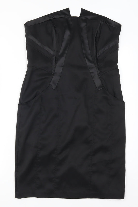 Love Label Womens Black Pencil Dress Size 14