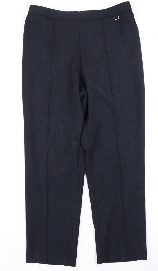 Womens UK Size 16 Classic Regular Fit Blue Trousers