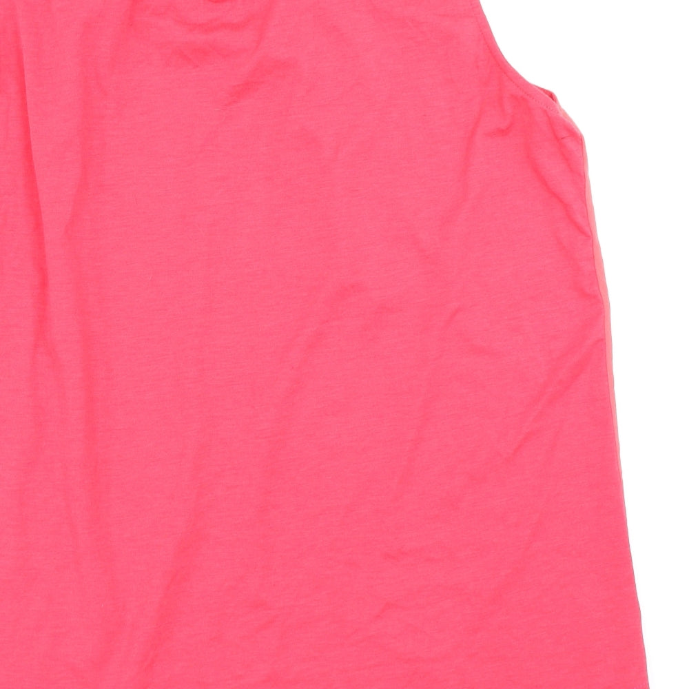 Womens UK Size 18 Charlotte Gold Pink Basic Blouse