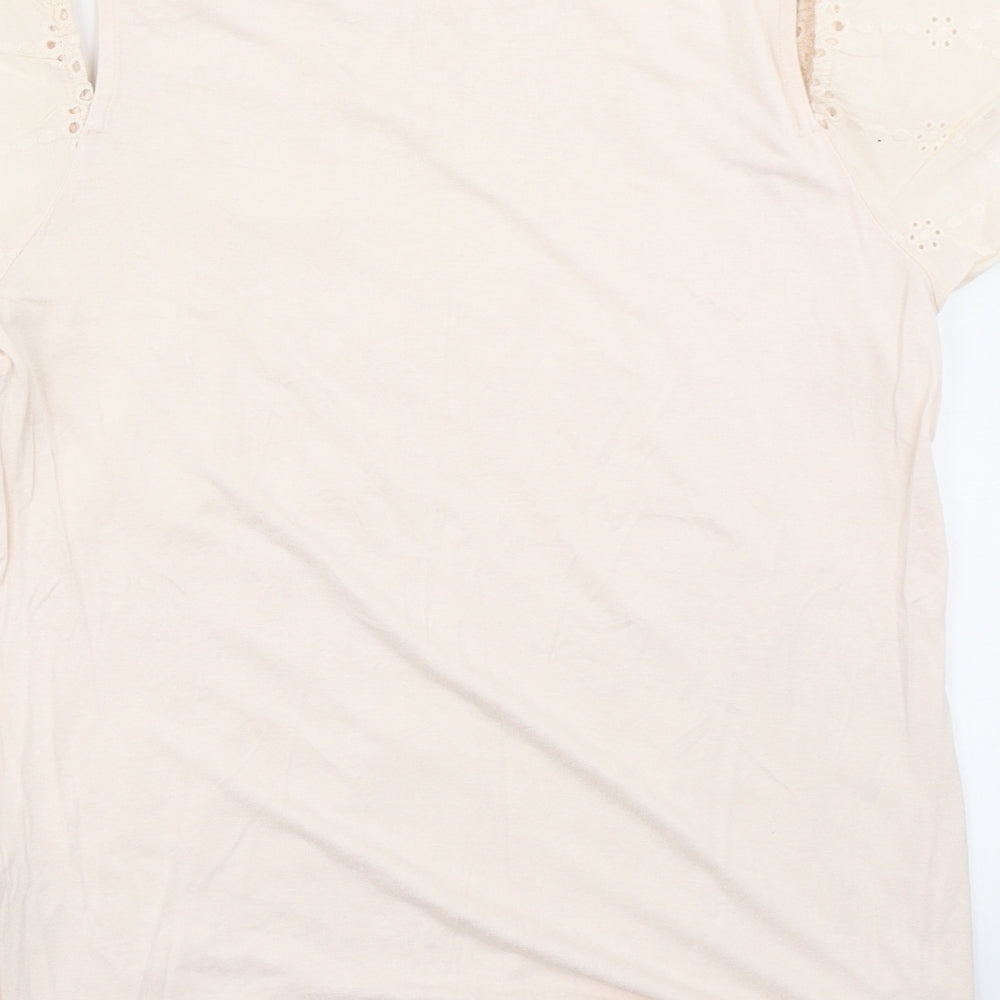 George Womens Pink Basic T-Shirt Size 10 - Cold Shoulder