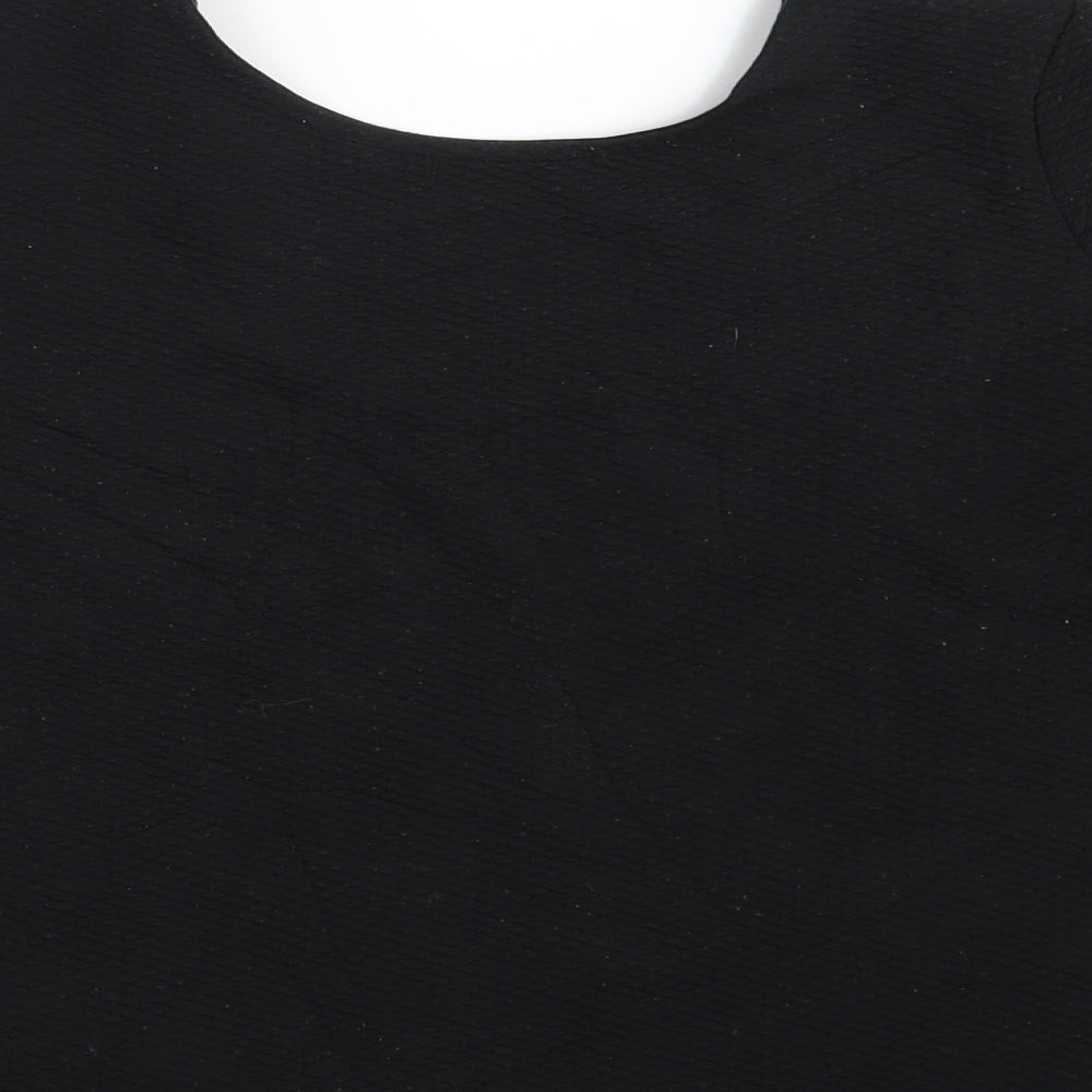 Womens UK Size 8 ASOS Black Basic T-Shirt