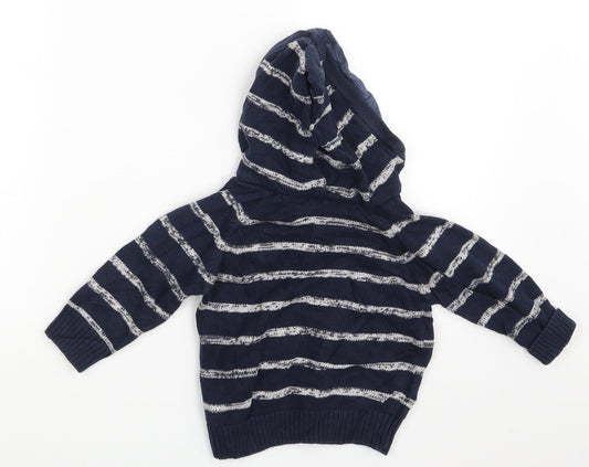 NEXT Boys Blue Striped Pullover Jumper One Size