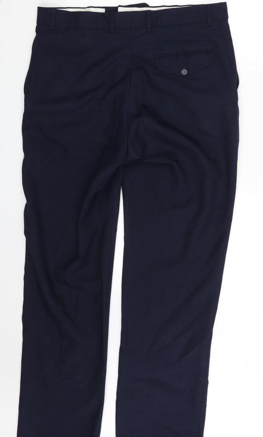 Douglas Griffiths Mens Blue Trousers One Size L29 in