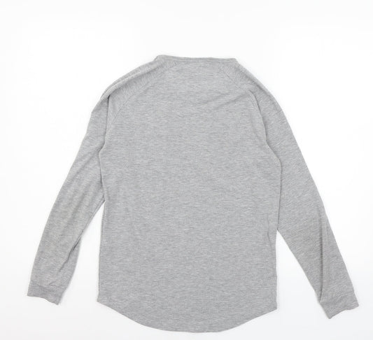 Illusive Boys Grey Jersey Basic T-Shirt Size 11-12 Years