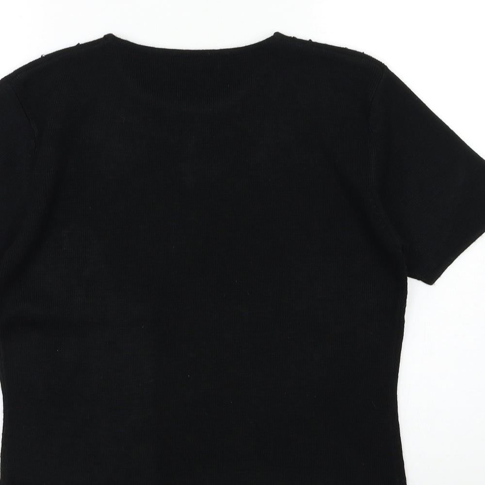 Womens UK Size 10 Berkertex Black Pullover Jumper