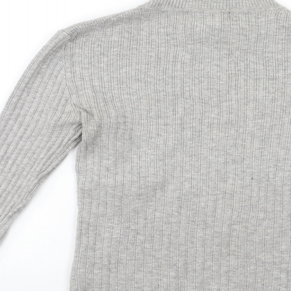 Primark Womens Grey Knit Pullover Jumper Size 10