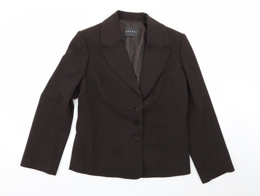 Additional front view of alex& co women’s brown jacket blazer, size UK 14