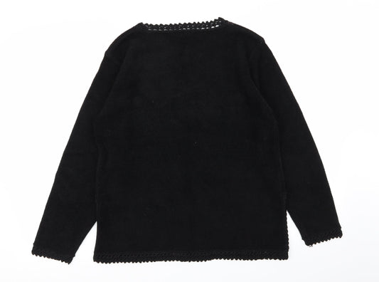 Womens UK Size M ellie louise Black Pullover Jumper