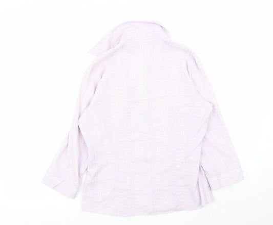 Womens UK Size 10 M&S Purple Basic Blouse