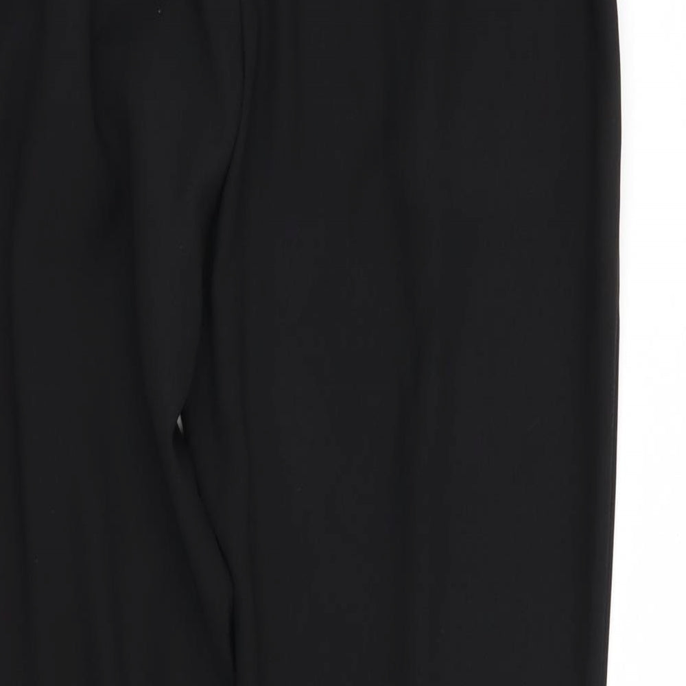 Womens UK Size 8 River Island Regular Fit Rain Trousers Black Trousers