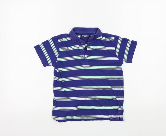 NEXT Boys Blue Striped Basic Polo Size 5-6 Years