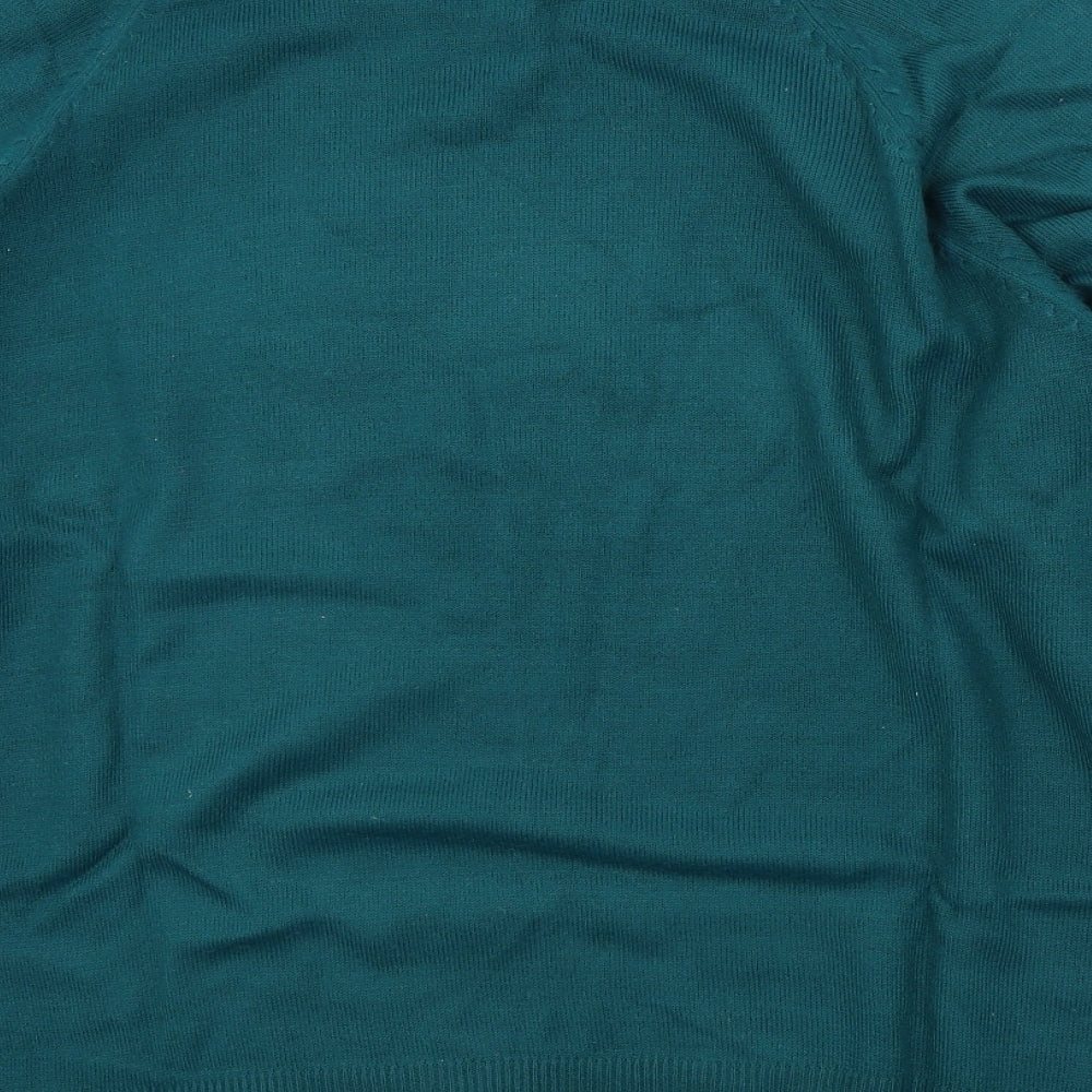 Womens UK Size 12 Wardrobe Green Pullover Jumper