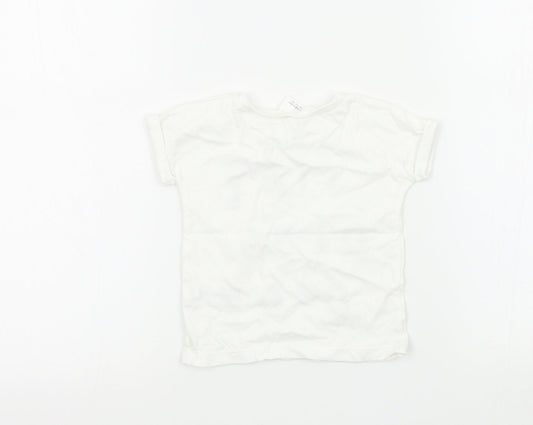 NEXT Baby White Basic T-Shirt Size 6-9 Months