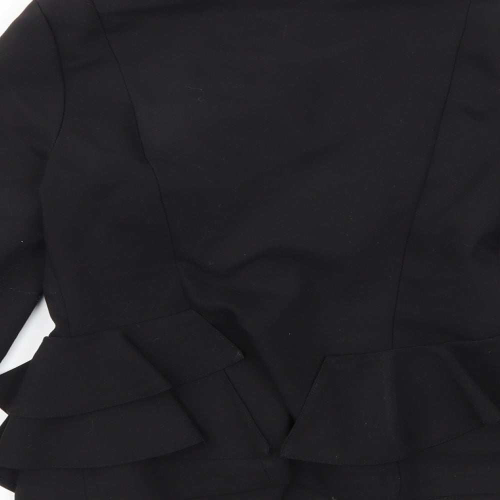 Topshop Womens Black Jacket Blazer Size 8
