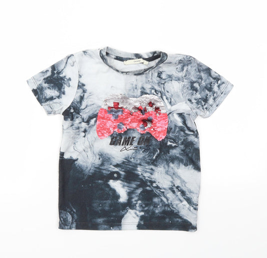 George Boys Multicoloured Animal Print Basic T-Shirt Size 5-6 Years